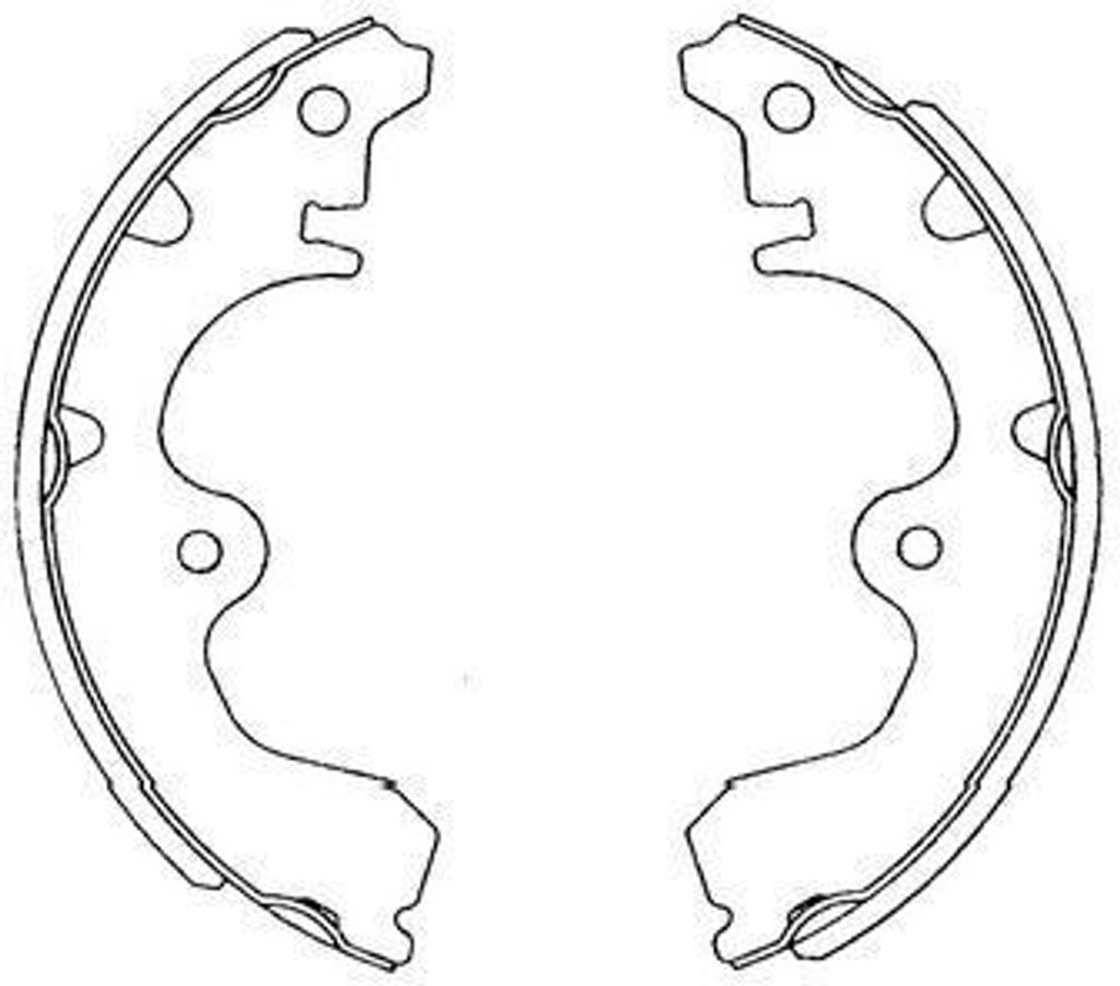 KAVO PARTS Bremsbackensatz Trommelbremse Hinten für TOYOTA STARLET (EP91) 178mm KBS-9902