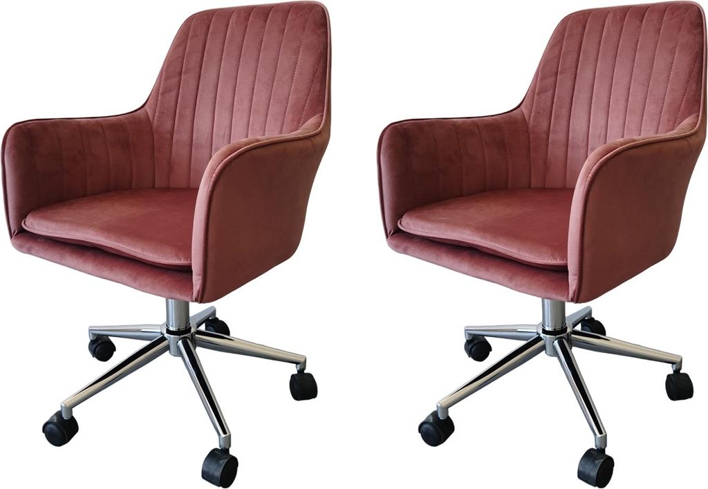 Drehstuhl 2er Set Ashley Mauve
