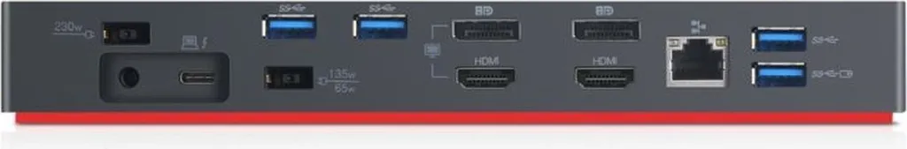 Dock Lenovo Thunderbolt 3 Gen2 Double Sortie HDMI et DisplayPort 4K