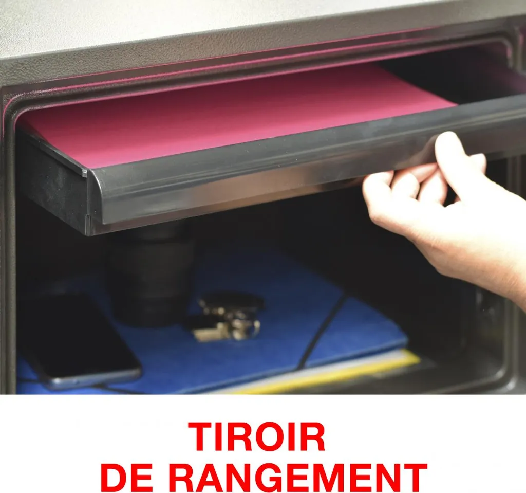 Coffre-fort pour documents et bijoux VAUBAN : sécurité feu et code - 11