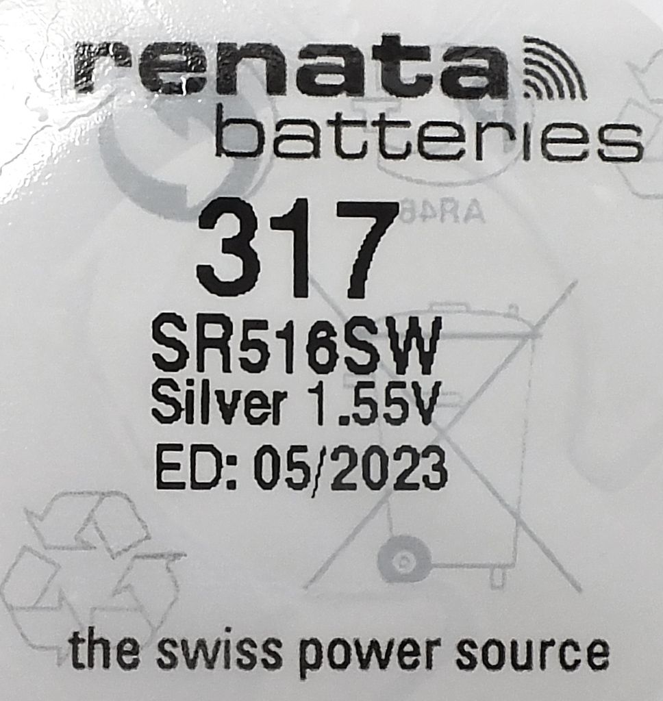Renata SR516SW Batterie Silberoxyd Knopfzelle 1,55 V für Produktbild 2