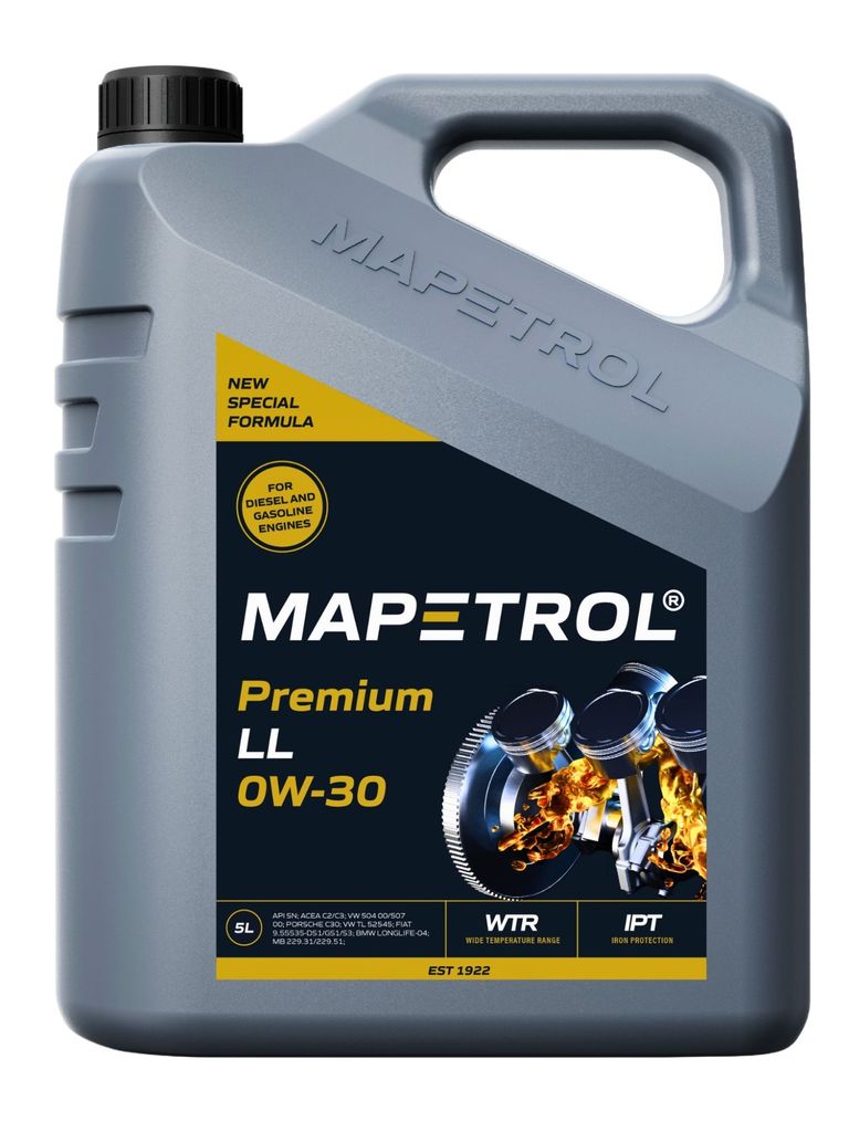 Mapetrol Premium LL 0W-30 5 Liter (MAP0097) Produktbild 