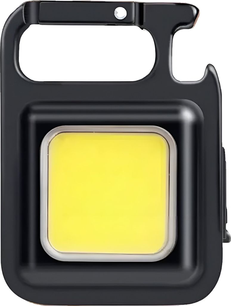APTEL COB LED torcia portachiavi, ricarica USB, apertura Immagine del prodotto 