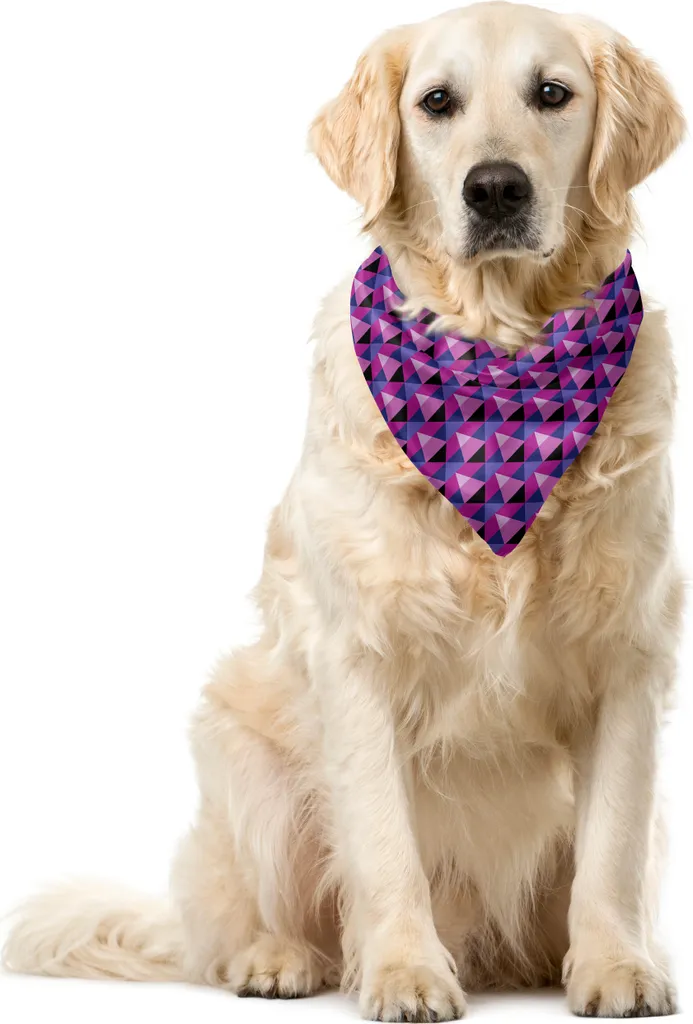 Regalo per Cani e Gatti: Bandana ABAKUHAUS Viola e Magenta 40cm