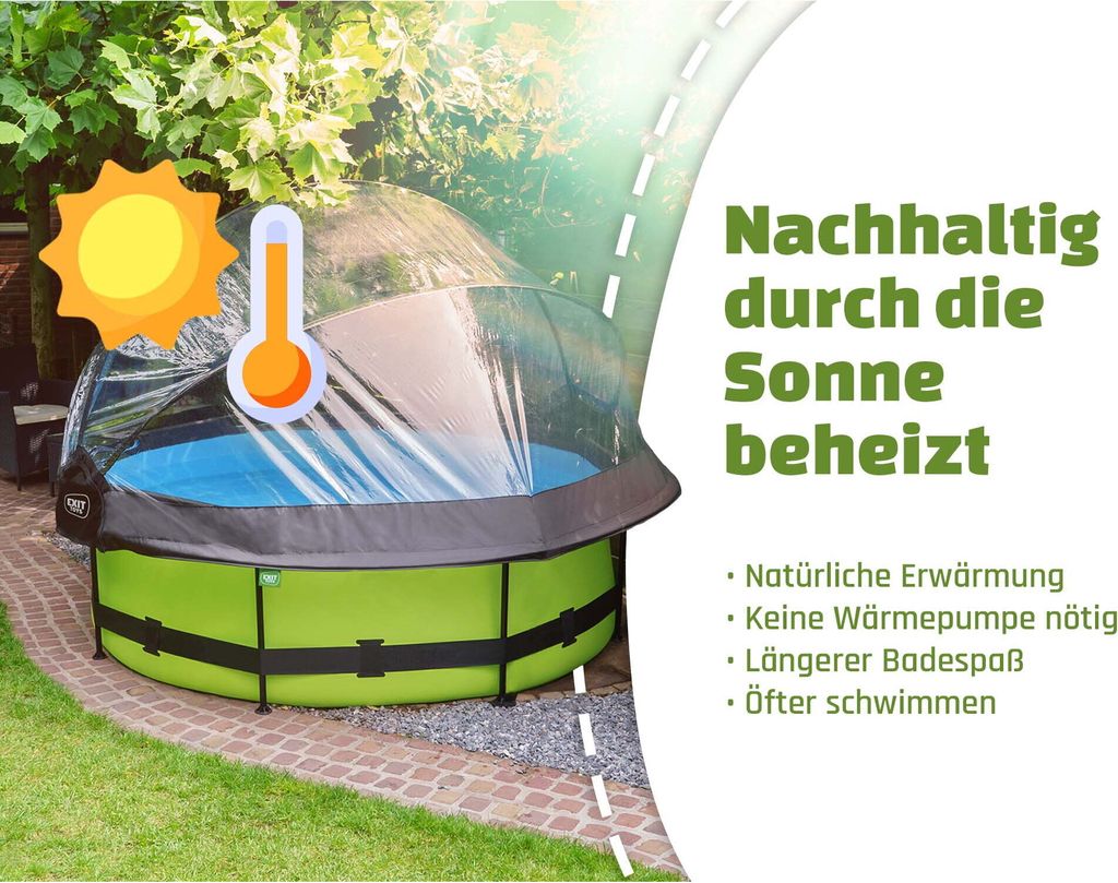EXIT Poolabdeckung ECO ø366cm - auch für Intex/Bestway - Produktbild 2