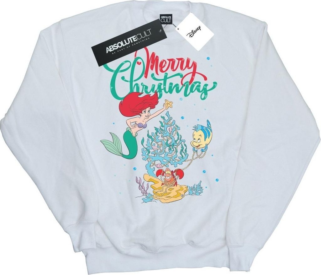 Disney - "Merry Christmas" Sweatshirt für Herren BI48803 (XL) (Weiß)