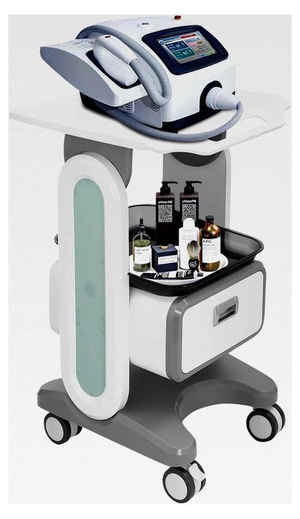 Kosmetikwagen mit Rollen, Friseurwagen für Beauty Salons, Kosmetik Trolley mit Schublade, Friseur Wagen mit 360° Bremsrollen, Tattoo Wagen für S...