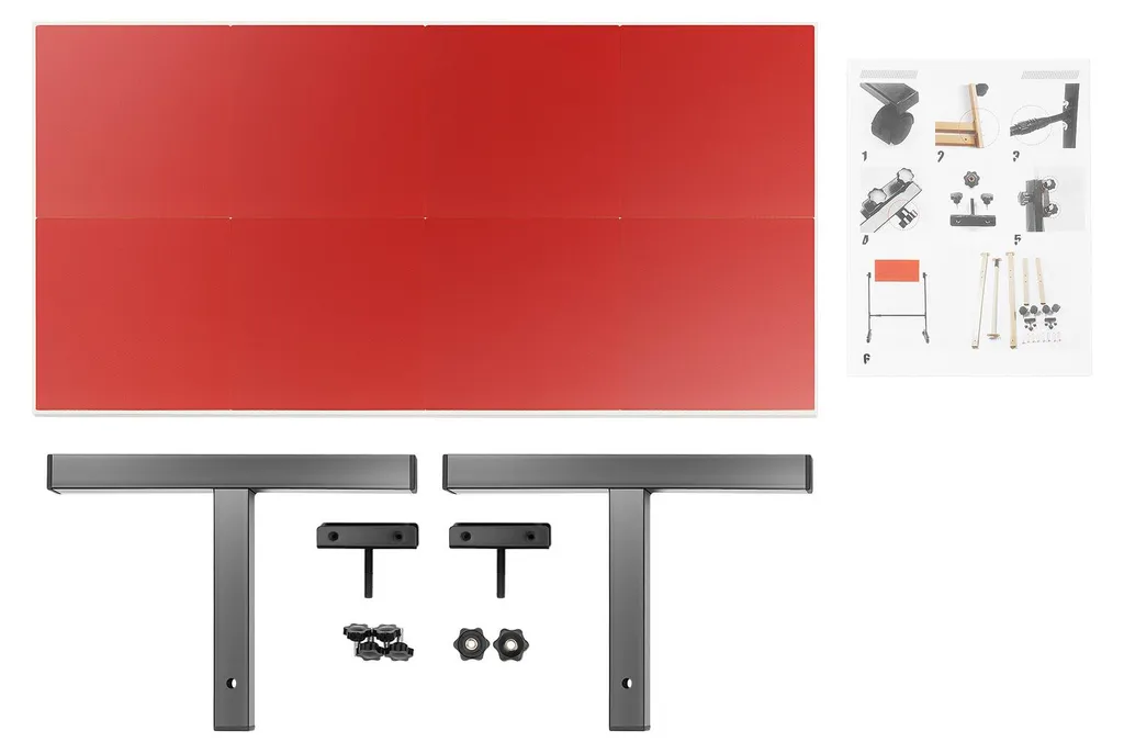 Planche de renvoi de ping-pong à angle ajustable et design transportable