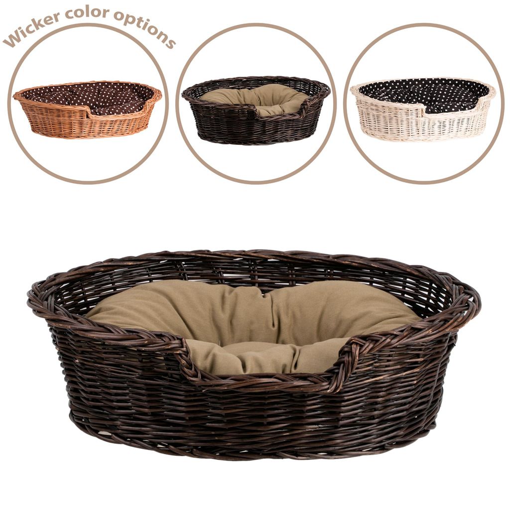 Panier pour chien en osier ovale 75x57 H19 CM Image du produit 