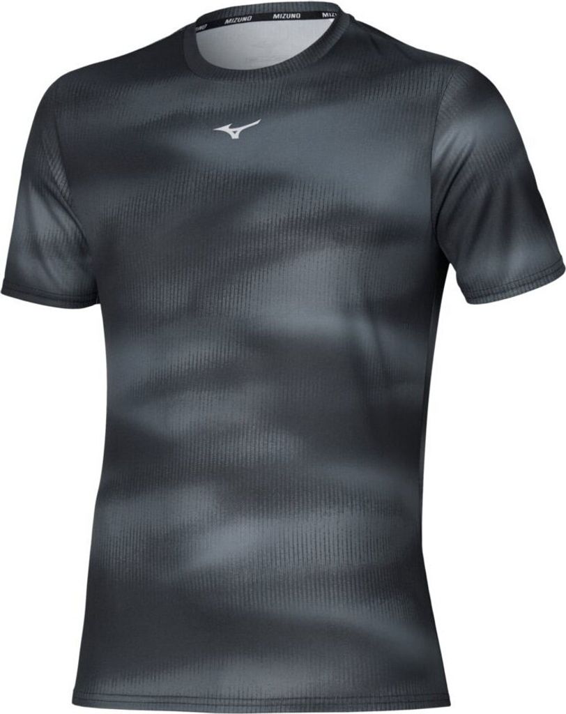 Mizuno Core Graphic Kurzarm-t-shirt Schwarz,Grau S Mann Produktbild 
