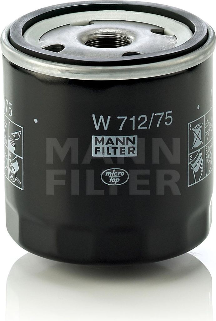 Filtr oleju MANN-FILTER W 712/75 Zdjęcie produktu 