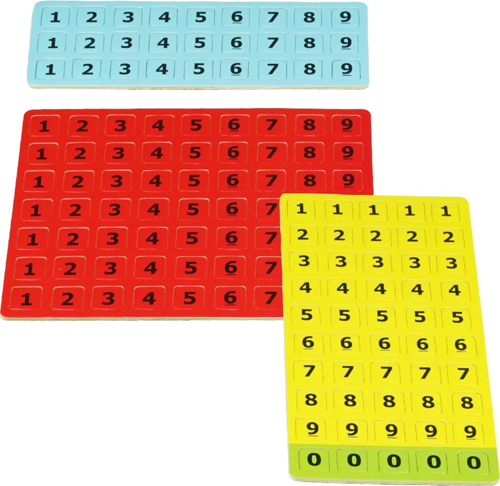 Sudoku famille magnétique avec pions aimantés et plateau de jeu bleu
