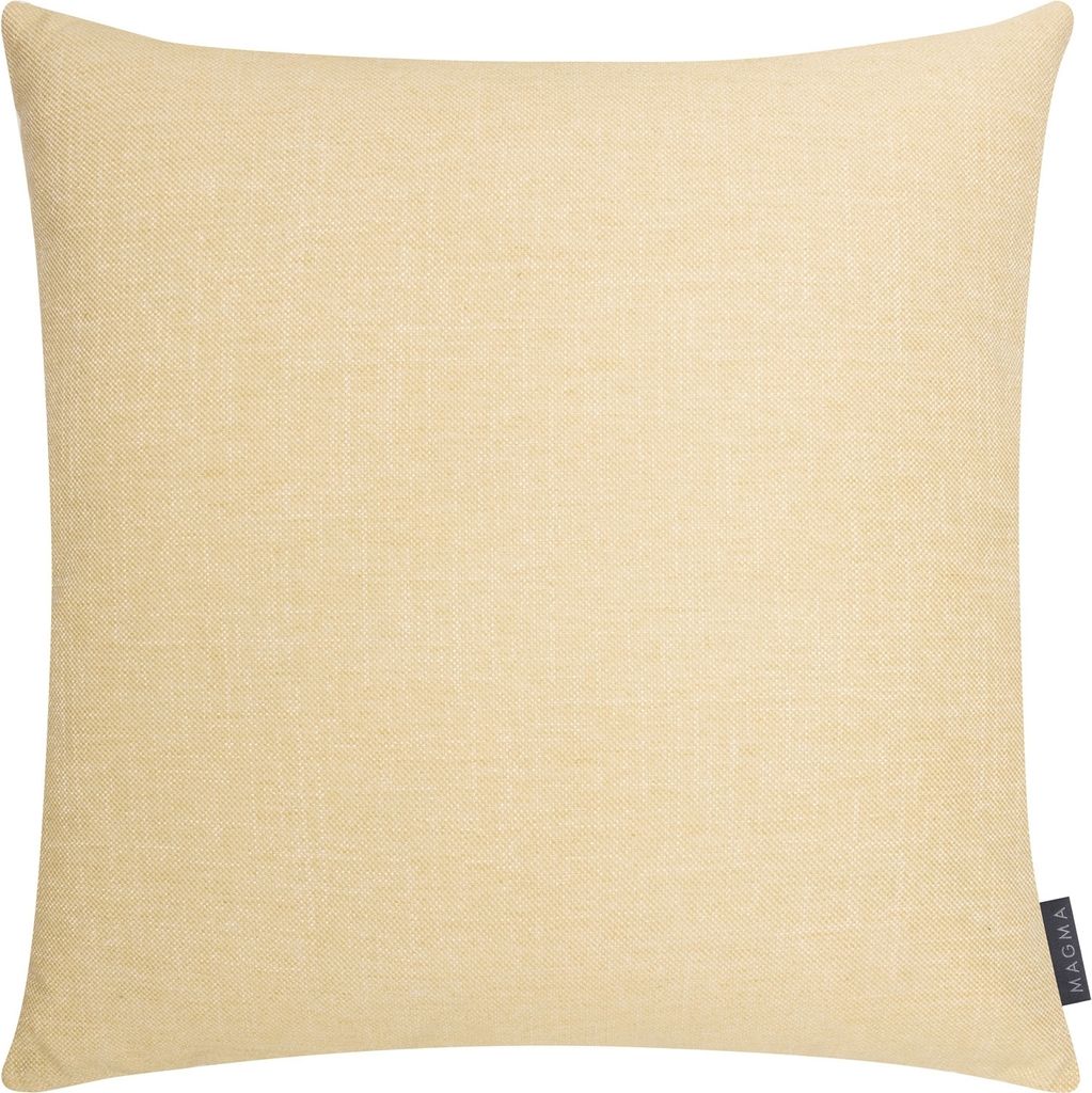 Kissenhülle - Gelb - Baumwolle - Polyester - 50 x 50 cm - mit Reißverschluss