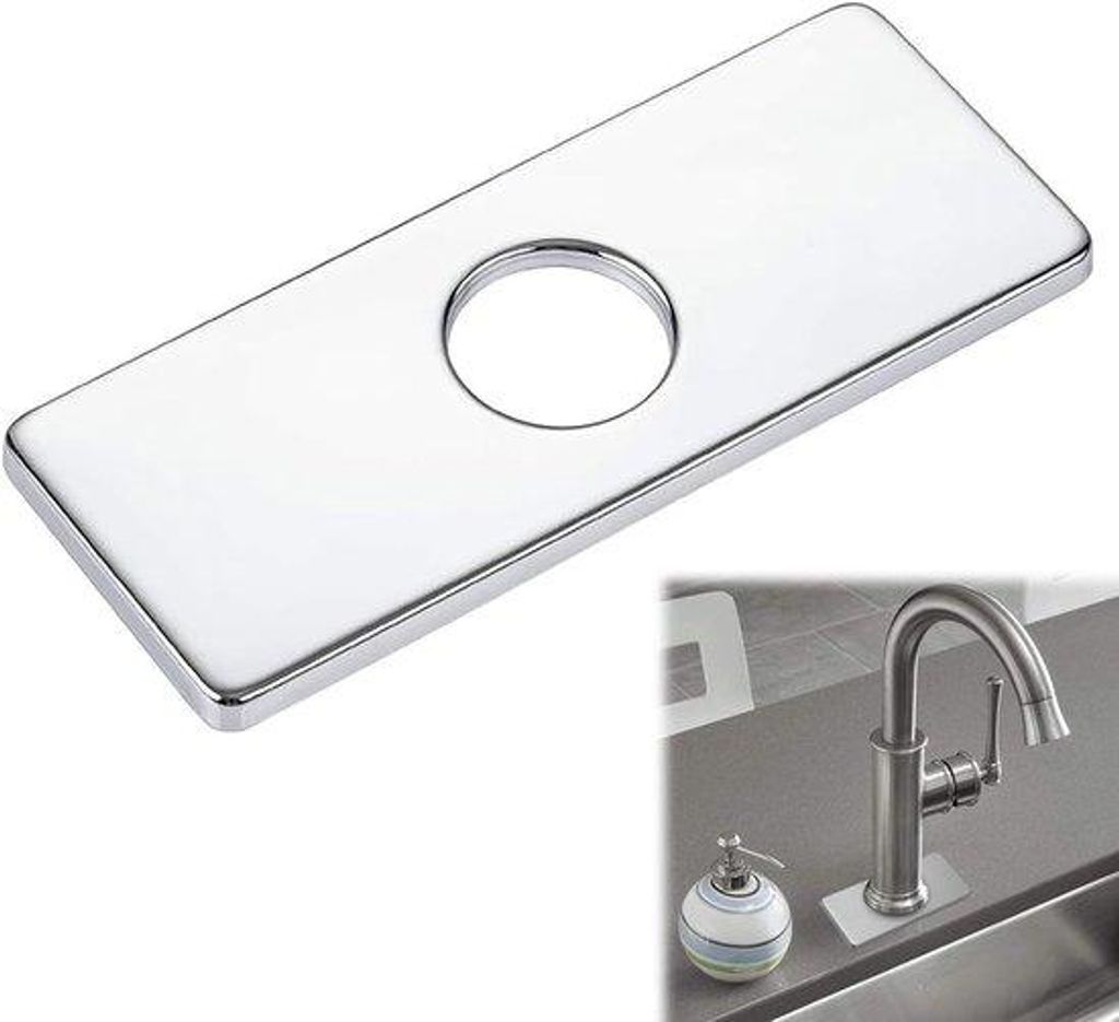 Edelstahl Abdeckung für Spülbecken, silber, Bad