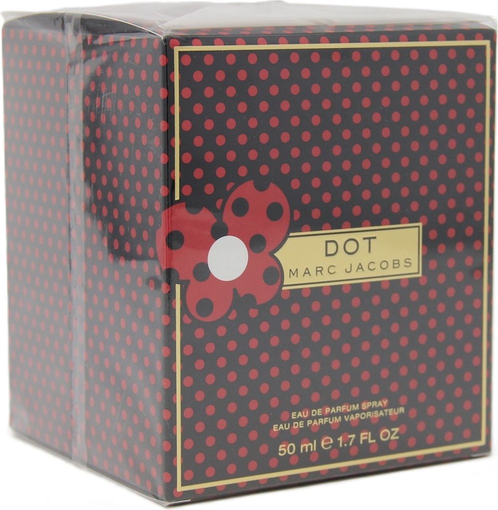 A product box for Marc Jacobs Dot eau de Parfum.