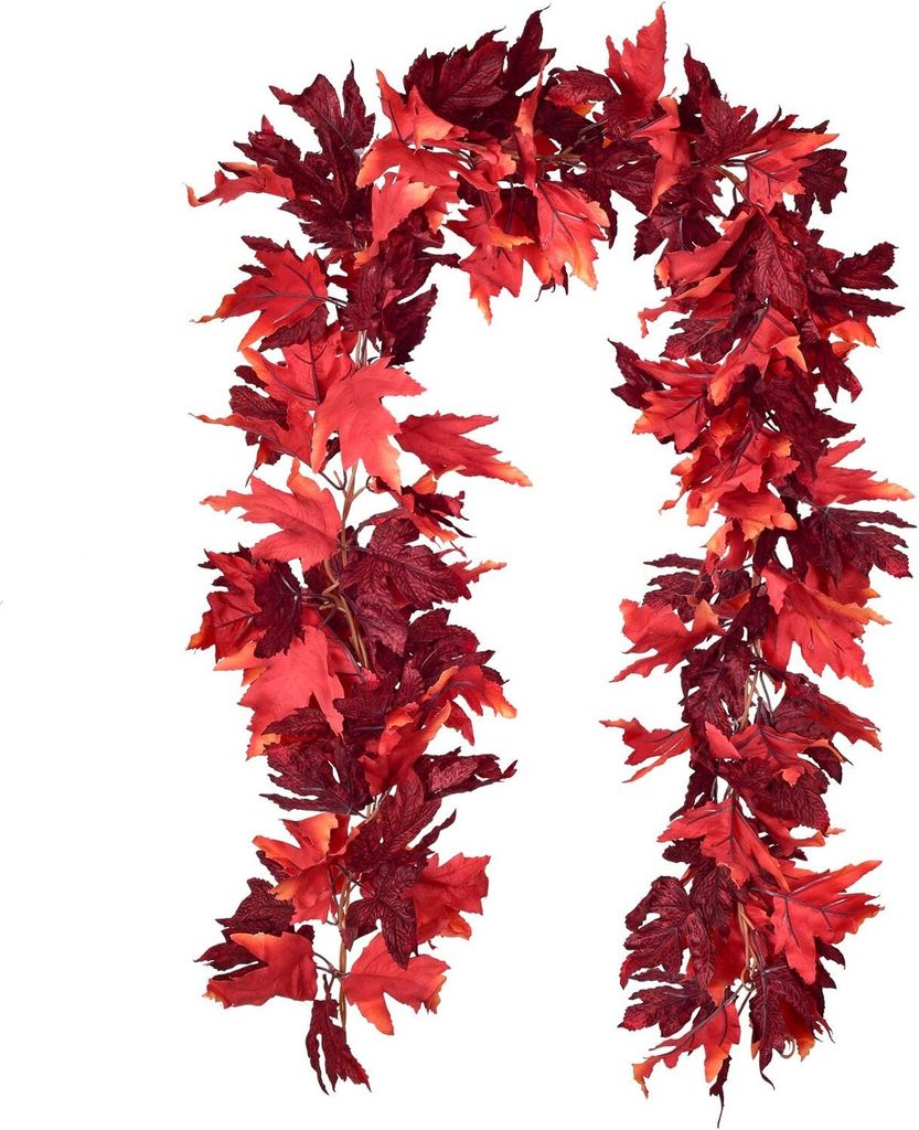 2er Pack Herbst Ahorn Girlande - 5,9ft / Stück künstliche Produktbild 