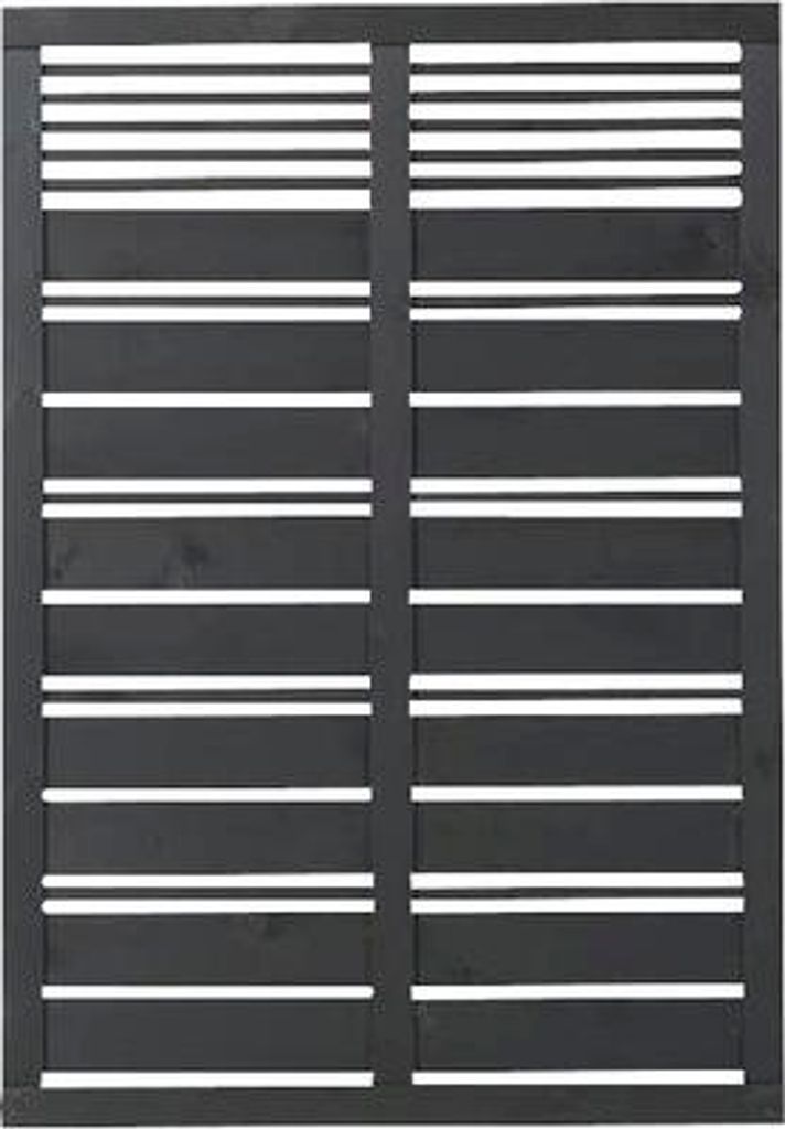 Zaun Hauptelement PLUS Silence 120 x 170 cm RAL 9005 schwarz