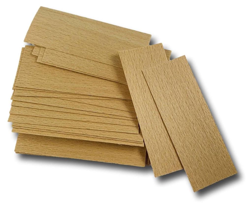 Holzdocht 8x3cm für Soja-Bienenkerzen Paraffin 50Stk