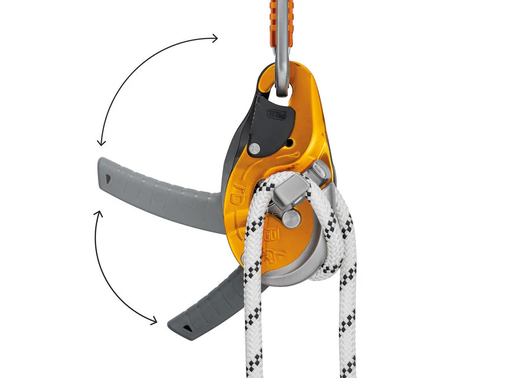 Petzl I'D Evac jaune - Descendeur auto-freinant pour le secours technique - 5