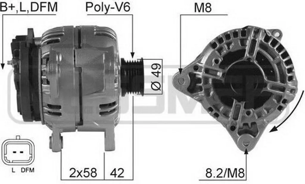 Alternateur haute performance OE 23100 00QA5 pour Renault Vel Satis BJ0