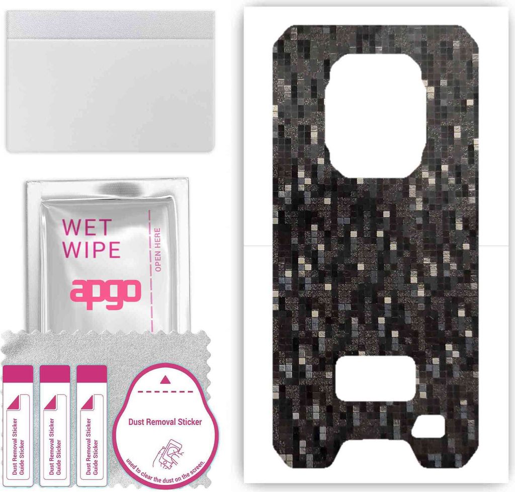 apgo Rückseite Schutzfolie, Skin, kompatibel mit Ulefone Armor 9, Hinten Displayschutzfolie aus Vinylfolie, kratzfest, einfache Montage - Carbon B...