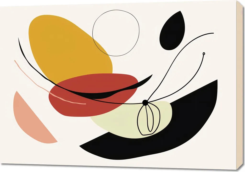 Quadro Astratto Curvatura Geometrica 100x70 - Arredamento Emozionale