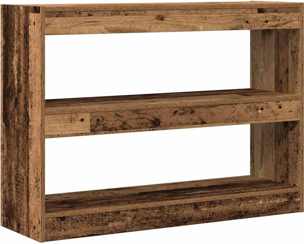 SYFAX Libreria Bassa Legno Multistrato 100x30x72 cm Rustica Moderna