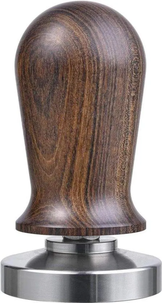 Tampon de Barista en Inox et Bois - Kit Tasseur Professionnel 14 kg