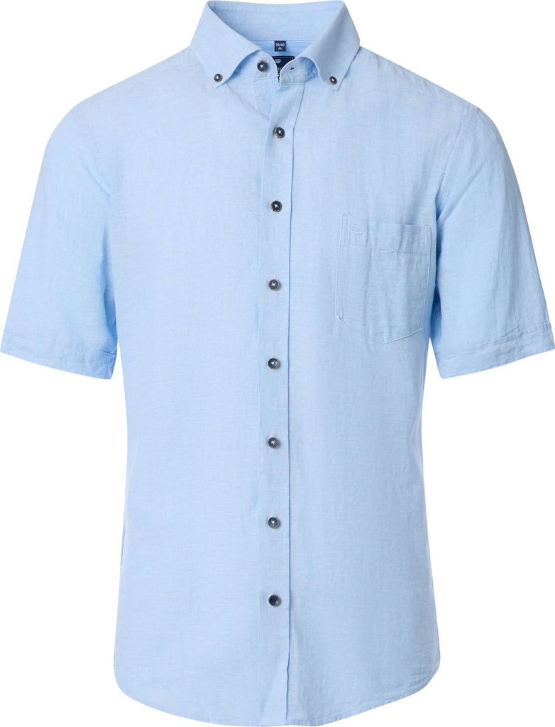 Redmond Herren Leinenhemd (251135999), Größe:6XL, Farbe:Blau(10)