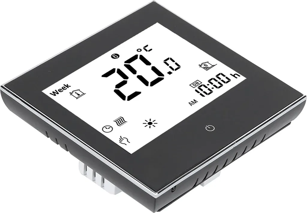 Thermostat d'ambiance tactile programmable pour chauffage central 5A - 4