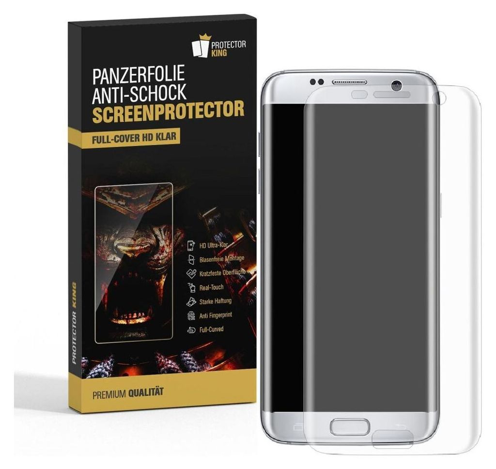 4x Panzerfolie für Samsung Galaxy S7 Edge FULL COVER Displayschutzfolie HD KLAR