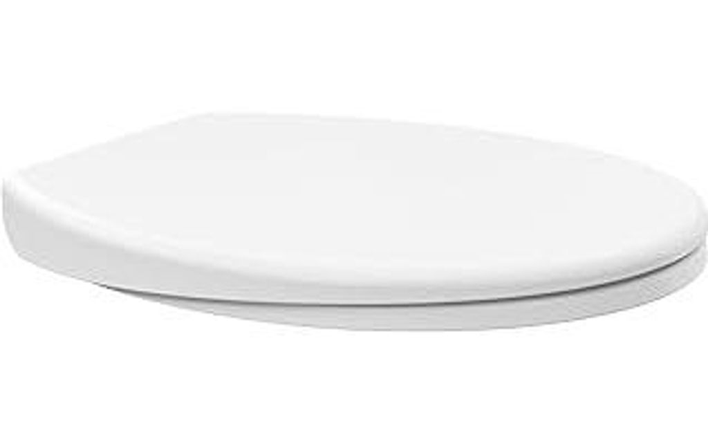 ANYCEE Verstärkter Toilettendeckel mit Absenkautomatik, WC-Sitz Oval, Klodeckel mit Antibakterielle, Toilettensitz aus Duroplast, WC Deckel mit Qu...