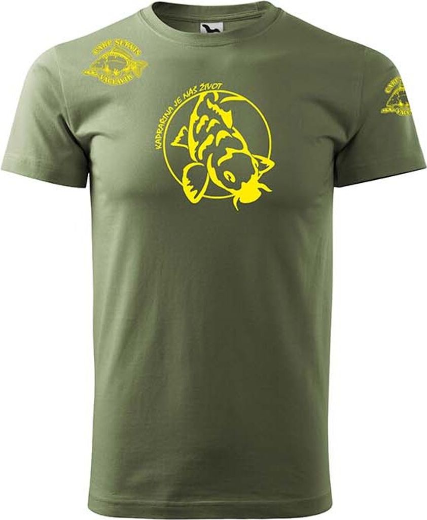 Karpfen Servis Václavík T-shirt CSV khaki/gelb 4584