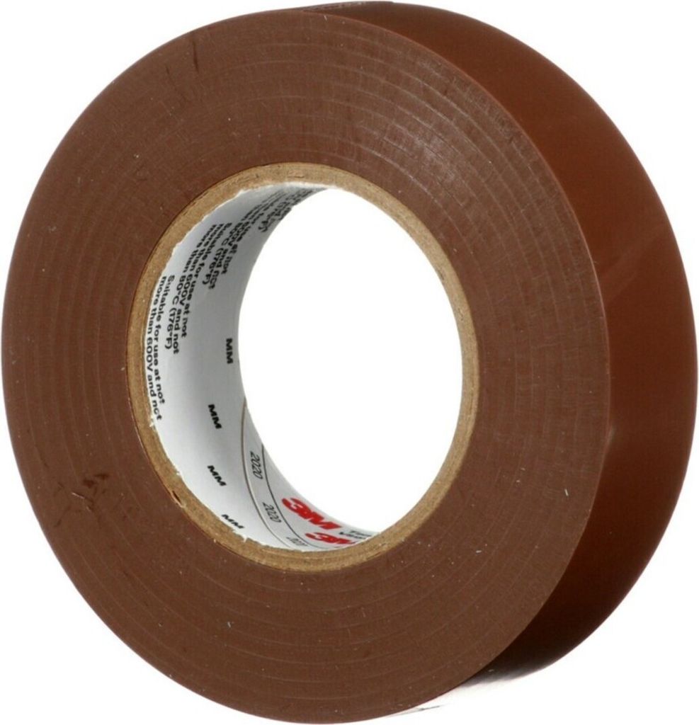 3M Deutschland PVC Elektro-Isolierband 165BR6E Temflex165 brau19X25 (7100184812)