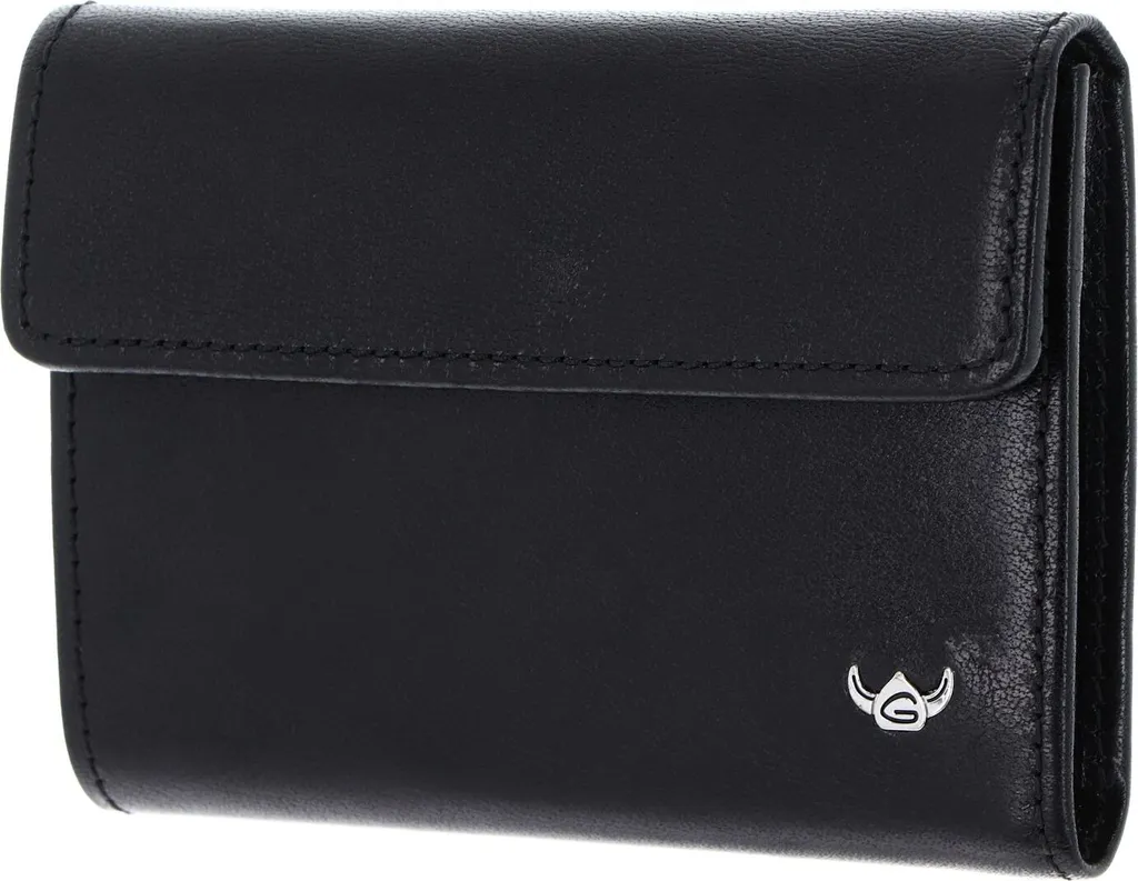 Golden Head Colorado Classic Étui à Clés en Cuir Noir avec Porte-monnaie