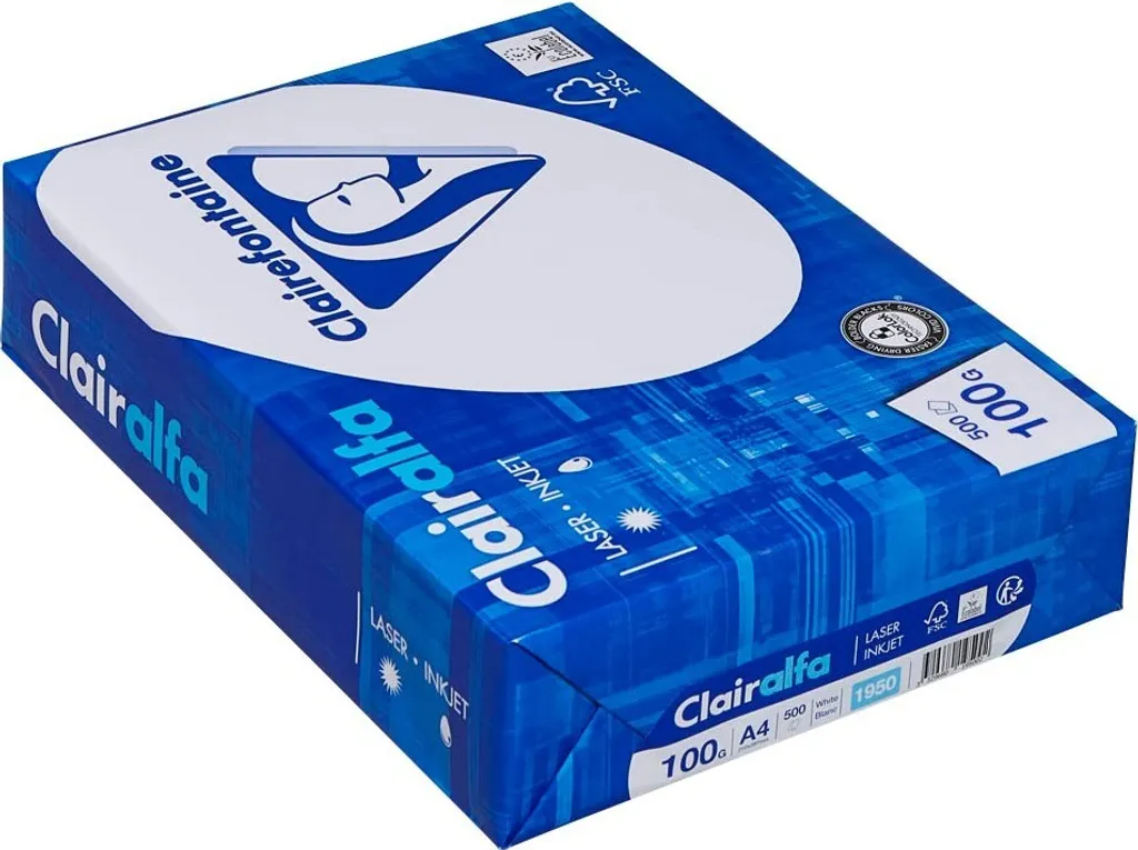 Stock 4 Risme Carta Clairalfa A4 100g - Convenienza e Qualità Ufficio