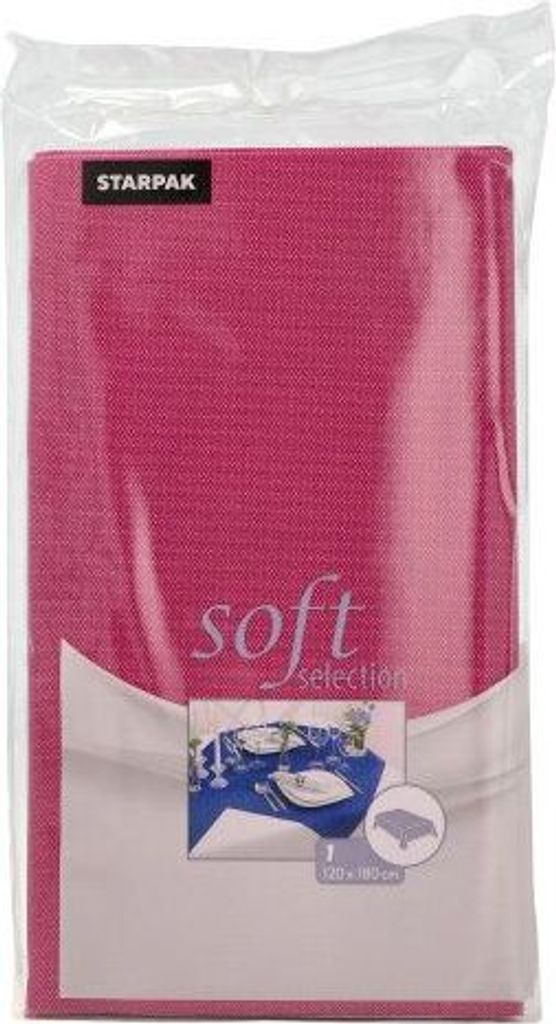 Tischdecke, stoffähnlich, Vlies "soft selection" 120 cm x 180 cm fuchsia