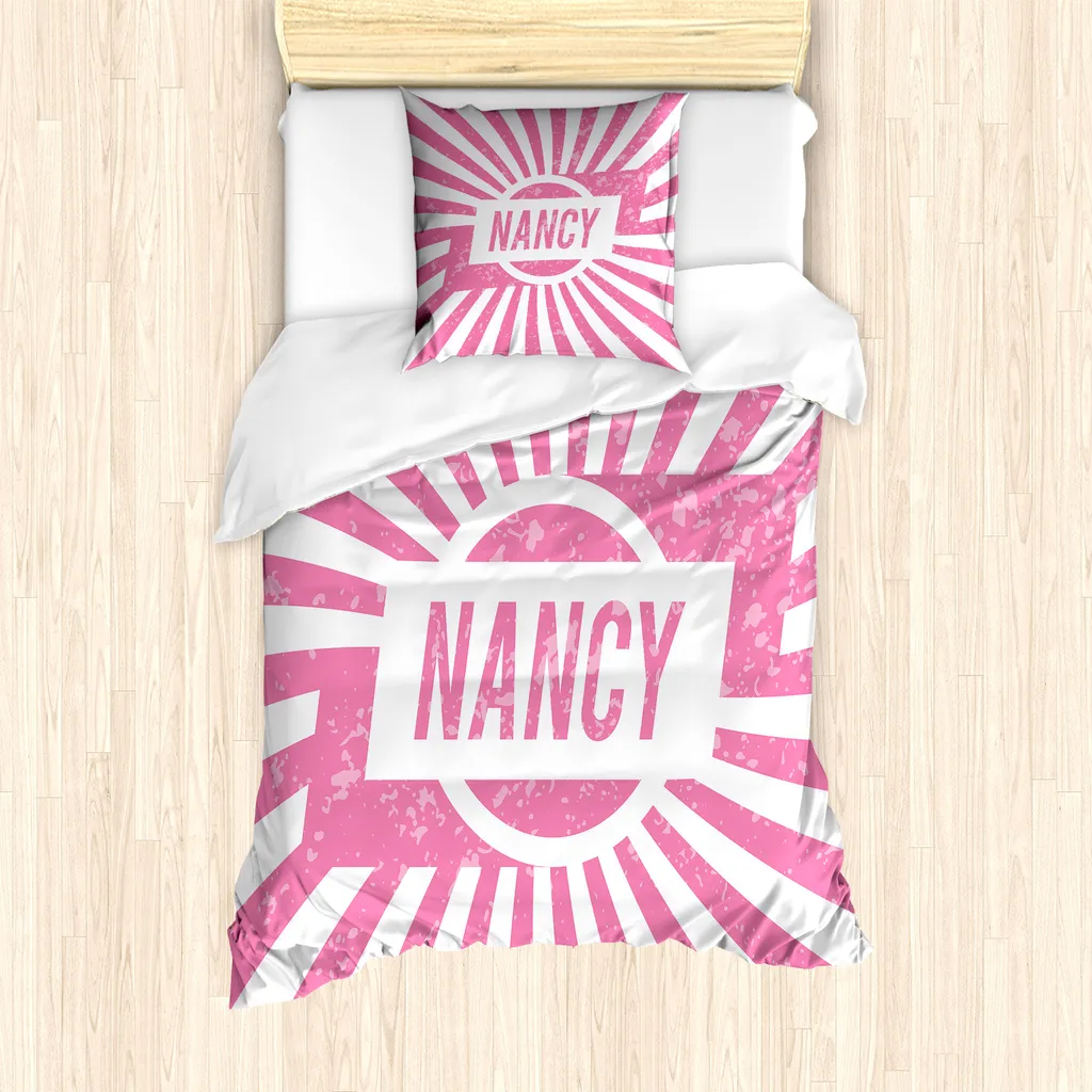 ABAKUHAUS Nancy Ensemble Housse de Couette Simple Rose 135x200cm