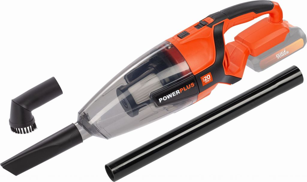 Powerplus Dual Power POWDP6030 Handstaubsauger / Handstaubsauger - 20V - Inkl. Zubehör - Exkl. Akku und Ladegerät