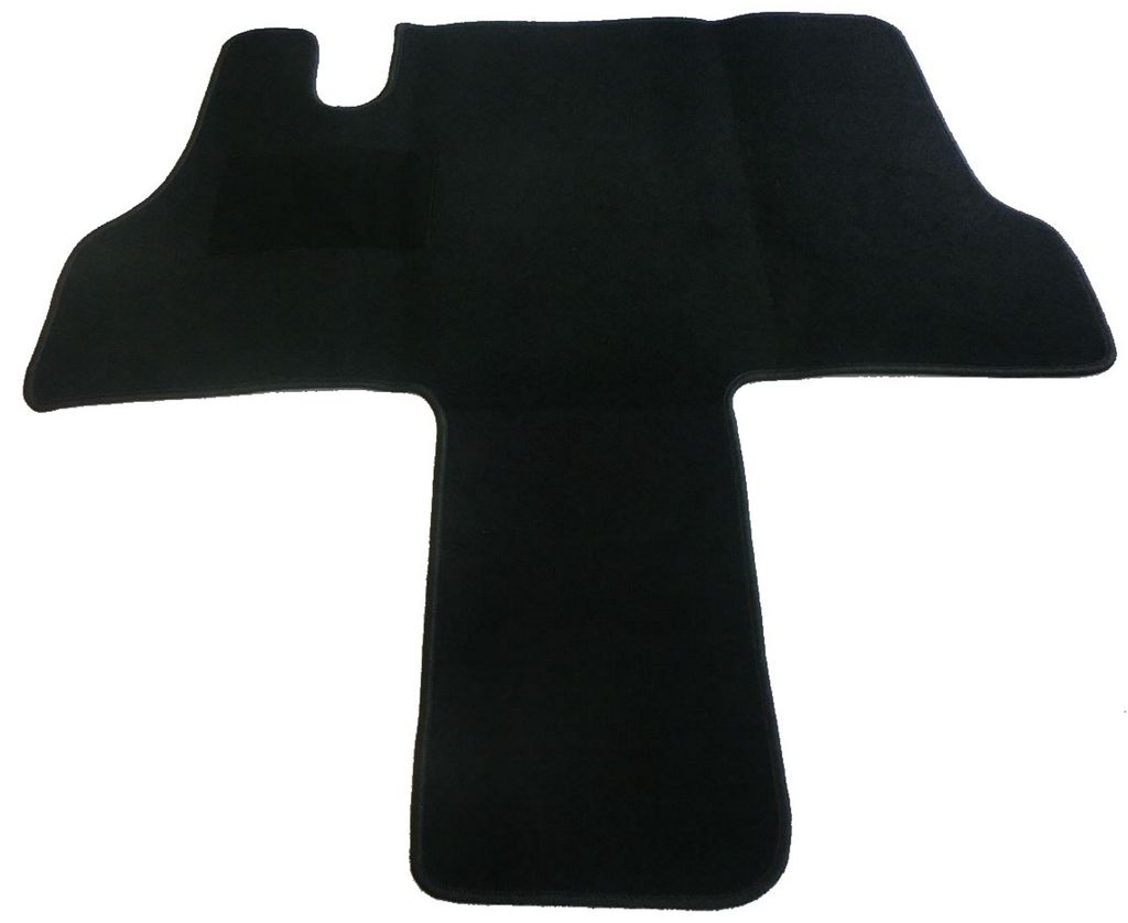 Mertex Automatte Autoteppich kompatibel mit Ducato J5 C25 280/290 Bj. 1981 - 1994 (Classic schwarz, schwarz)