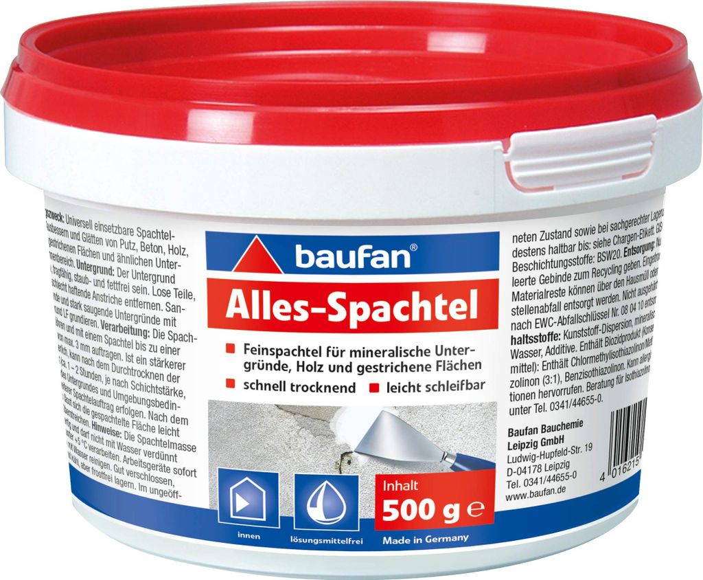 Baufan Feinspachtel 500 g Produktbild 