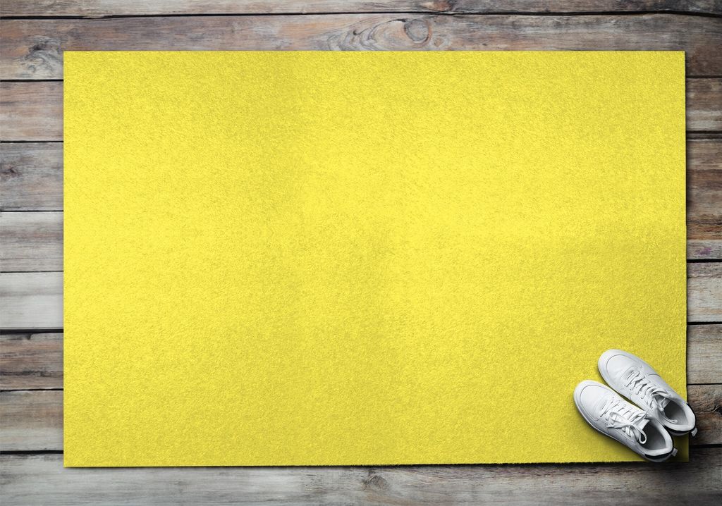 Fußmatte Aussen - Schuhmatte Haustür- Schmutzfangmatte Türvorleger - Outdoor Teppich Schmutzfänger - 150x100 cm - Zitronensäure