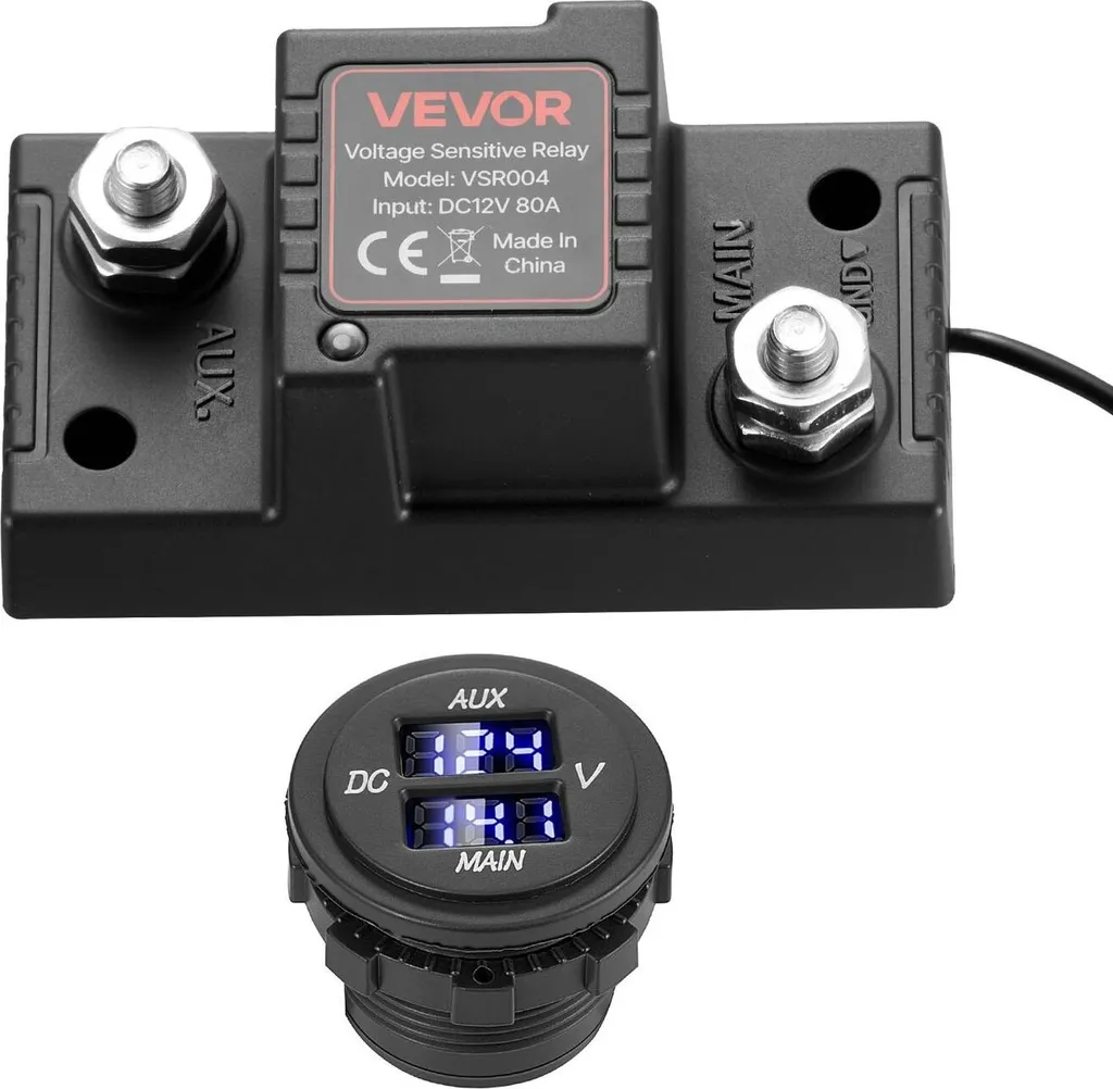 Isolateur de Batterie Intelligent 12V 80A pour UTV et ATV avec Écran