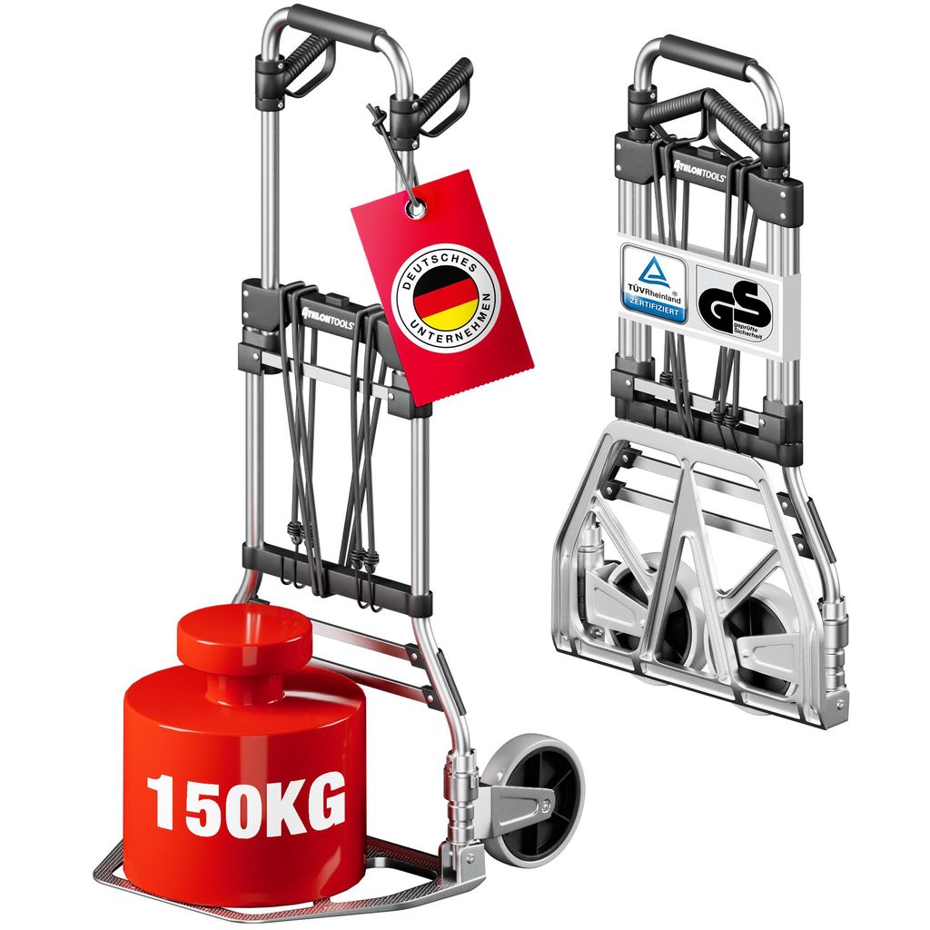 ATHLON TOOLS Aluminium transportkar voor zware lasten, Productafbeelding 