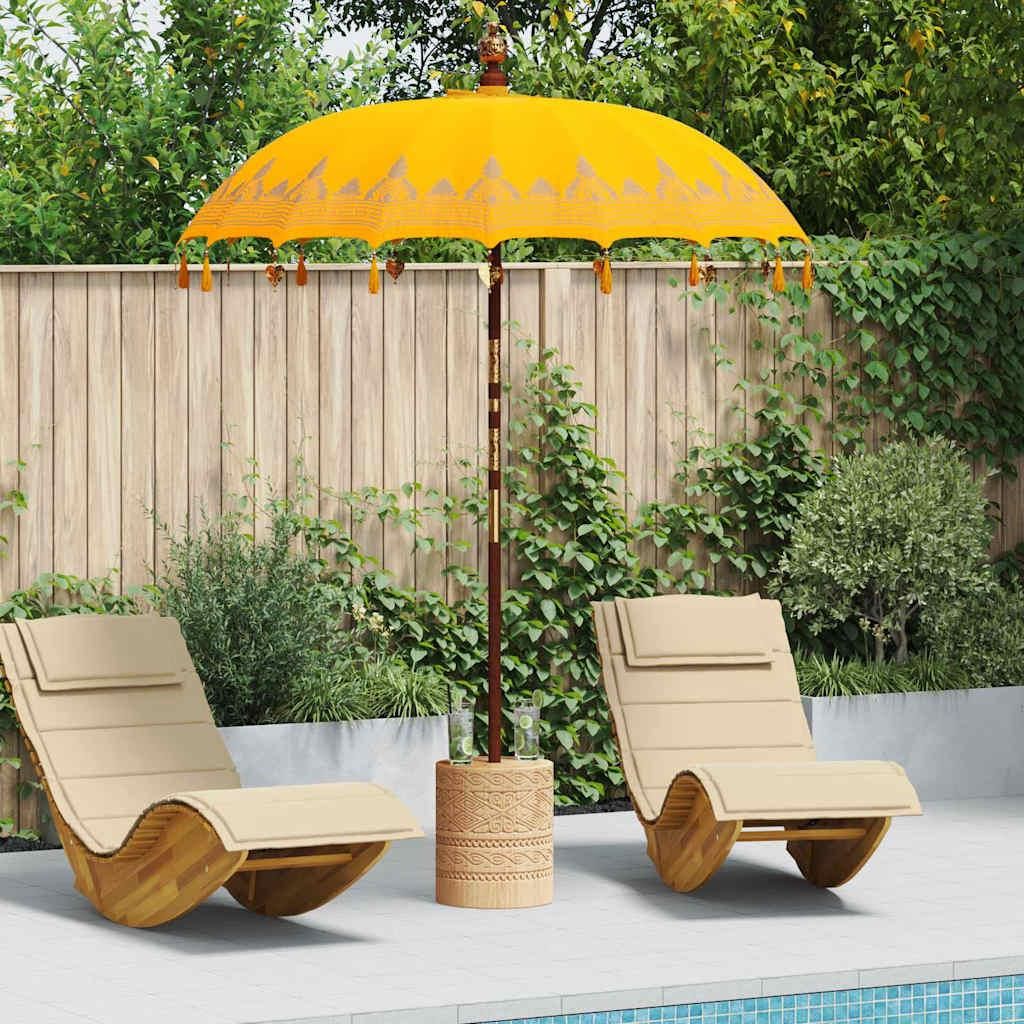 vidaXL Balijský slunečník žlutý 185 x 185 x 260 cm Obrázek produktu 