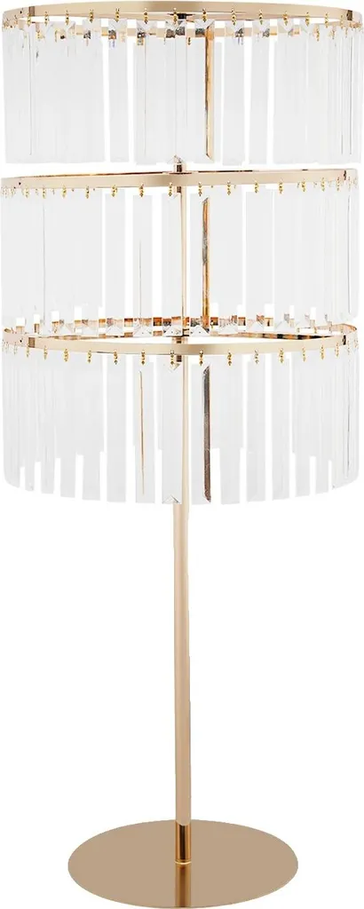 Porte-plante design doré à 3 étages, support floral pour centre de table