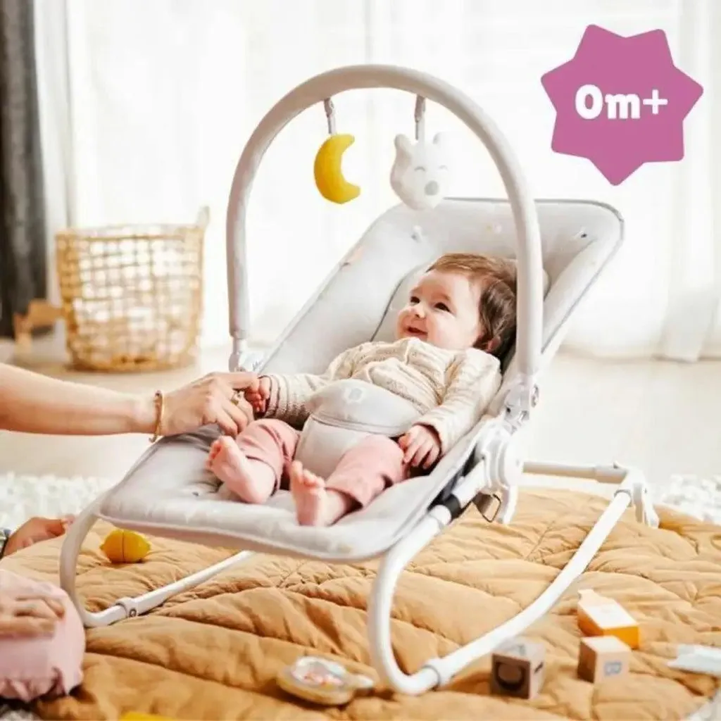 Badabulle Chaise Longue Bébé Pliante et Ultra-Compacte - Vert Lichen - 8
