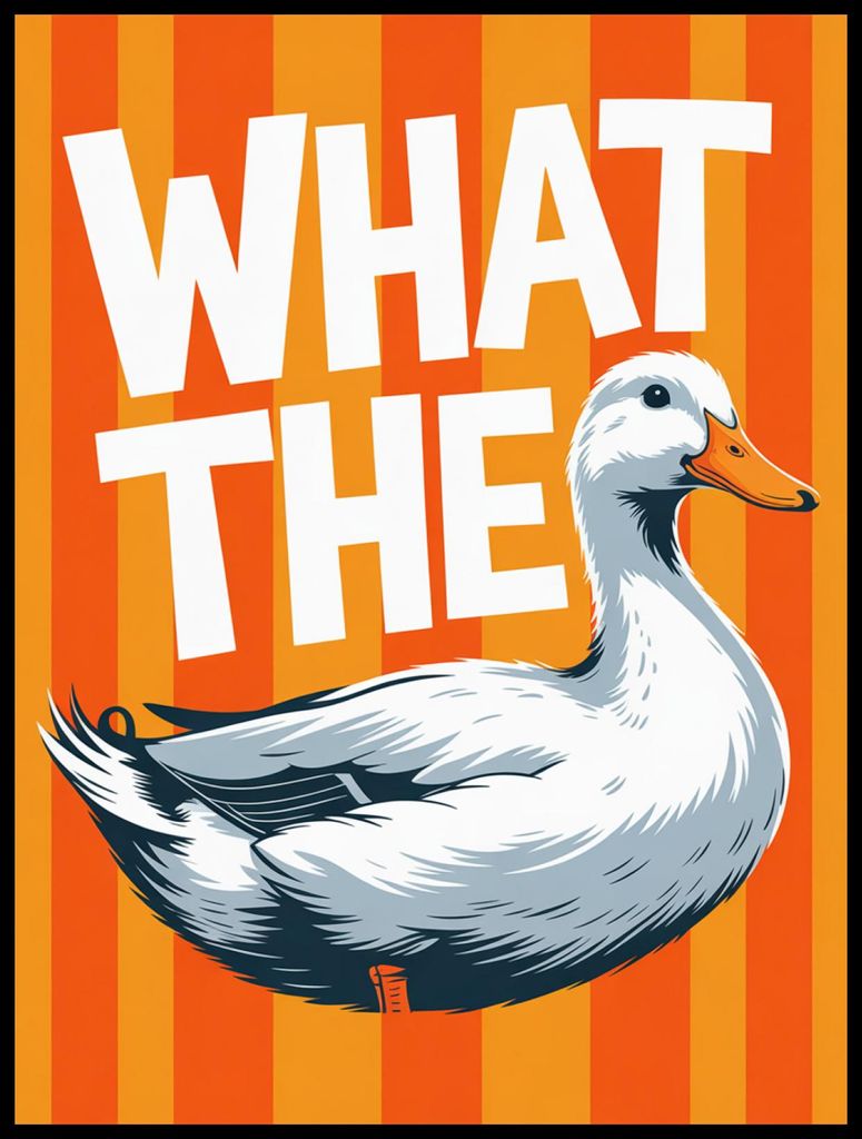 Plakat 60x80cm Motivationsaffirmation Retro Vintage Für das Wohnzimmer What The