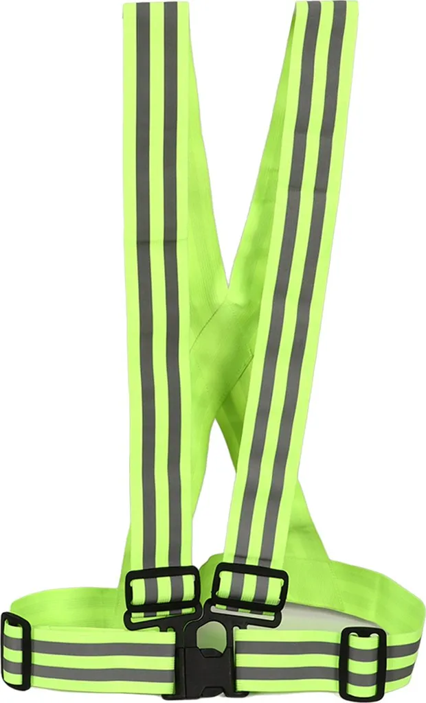 Gilet Running Riflettente Alta Visibilità Verde | Leggero e Regolabile