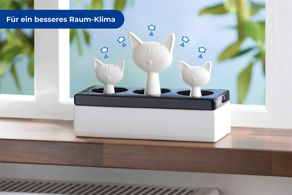 Diffusore Umidificatore Ceramica WENKO Gatto: Benessere e Design Casa - 4